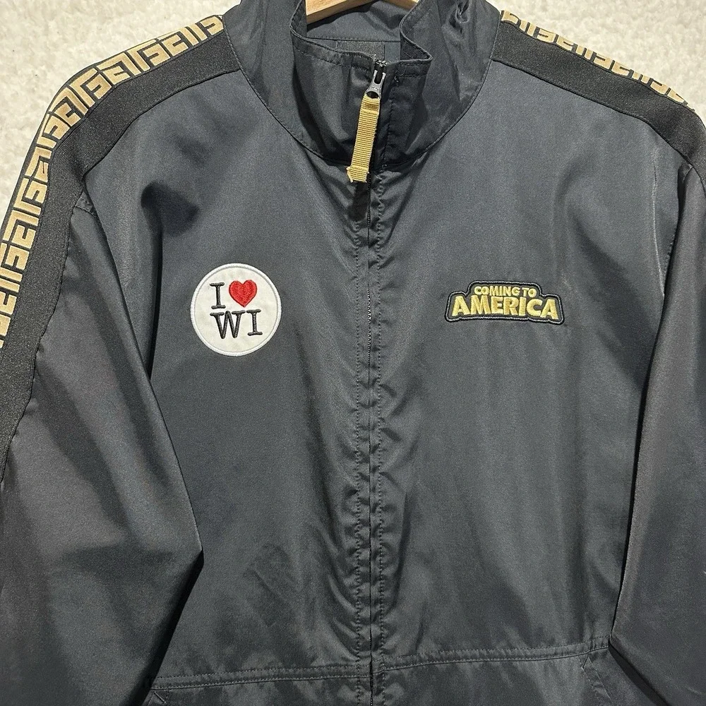 Nike Giannis Coming To America Track Jacket Black‎ Metallic Gold Size M